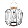 Voir la diapositive 1 : Lumisky Lanterne solaire cage COCO Noir Metal H35cm