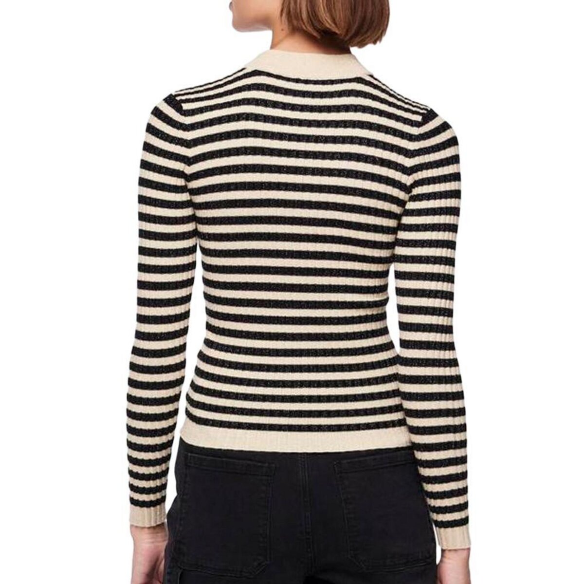 Pieces Pull /Beige Brillant  Femme Pieces Crista