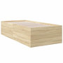 Voir la diapositive 3 : VIDAXL Cadre de lit sans matelas chene sonoma 75x190 cm