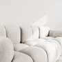 Voir la diapositive 4 : LISA DESIGN Grace - canapé modulable 3 places en velours texturé