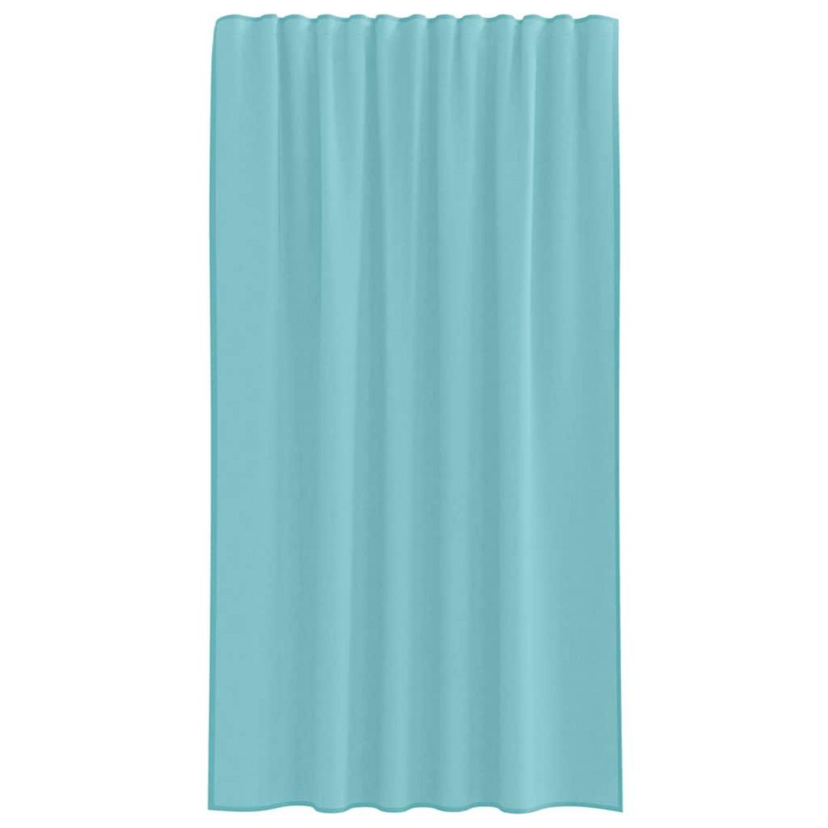 VIDAXL Rideaux en voile avec boucles 2 pcs turquoise 140x175 cm