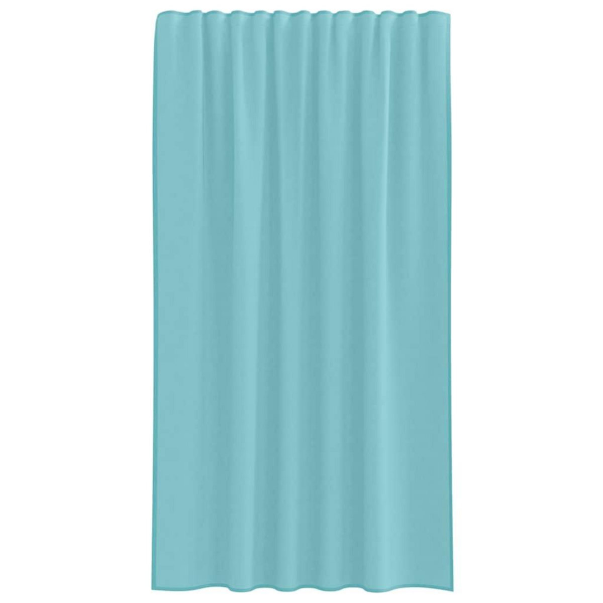 VIDAXL Rideaux en voile avec boucles 2 pcs turquoise 140x175 cm