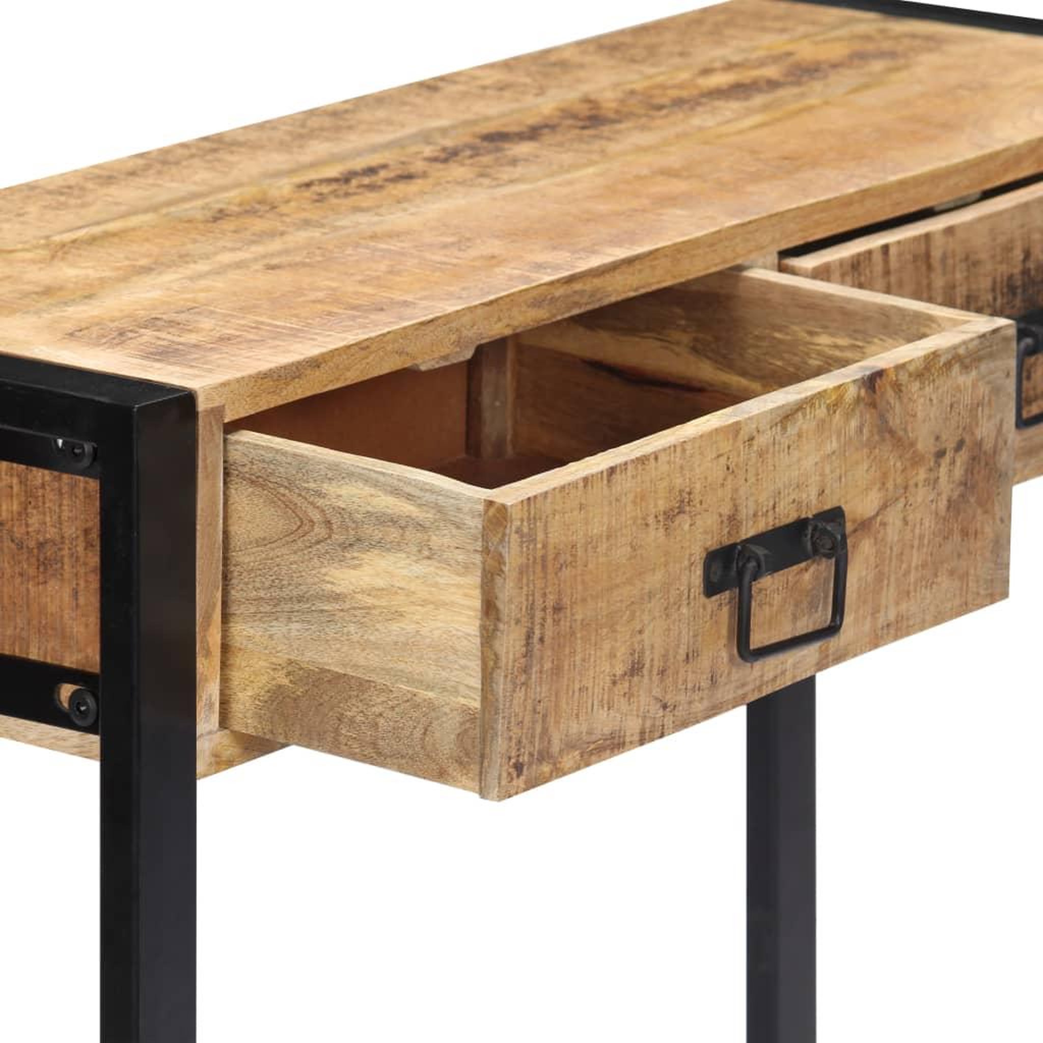 Voir la diapositive 5 : VIDAXL Table console 90 x 30 x 75 cm Bois de manguier massif
