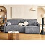 Voir la diapositive 1 : LISA DESIGN Apolline - canapé d'angle réversible 4 places convertible avec coffres en tissu moucheté