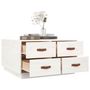 Voir la diapositive 5 : VIDAXL Table basse Blanc 80x80x45 cm Bois massif de pin