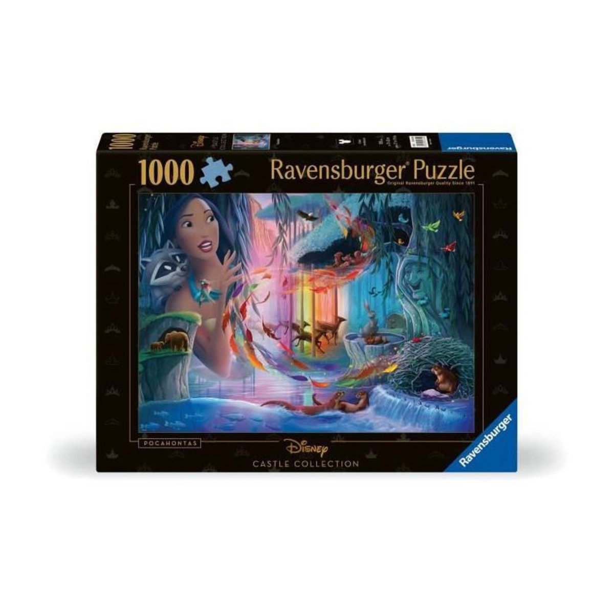 RAVENSBURGER Puzzle 1000 pieces Pocahontas, Collection Disney Princesses, des 14 ans, Disney, 12001344, Ravensburger