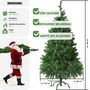 Voir la diapositive 6 : tectake Sapin de Noël artificiel 180 cm vert vert
