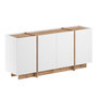 Voir la diapositive 1 : Habitat et Jardin Buffet en bois  Dorma  - 180 x 45 x 80 cm - Blanc / Pin Atlantique