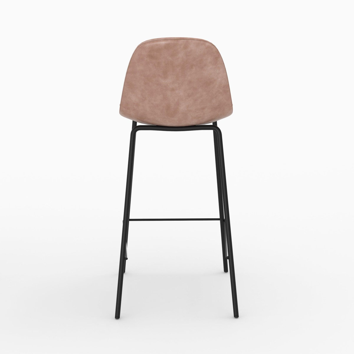 Rendez vous déco Pack 4 chaises pour îlot central taupe et gris/noir 65 cm-Henrik