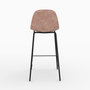 Voir la diapositive 6 : Rendez vous déco Pack 4 chaises pour îlot central taupe et gris/noir 65 cm-Henrik