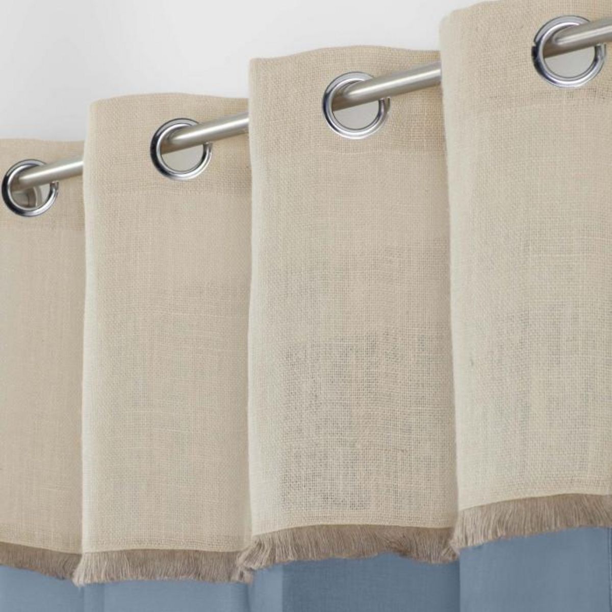 Paris Prix Rideau Voilage à Œillets  Greenybel  140x240cm Bleu