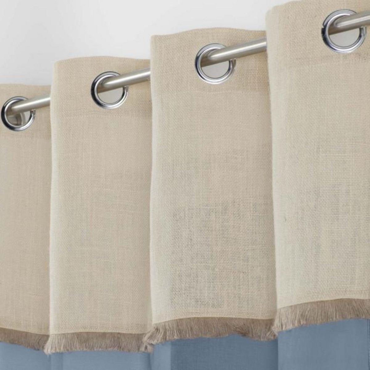 Paris Prix Rideau Voilage à Œillets  Greenybel  140x240cm Bleu