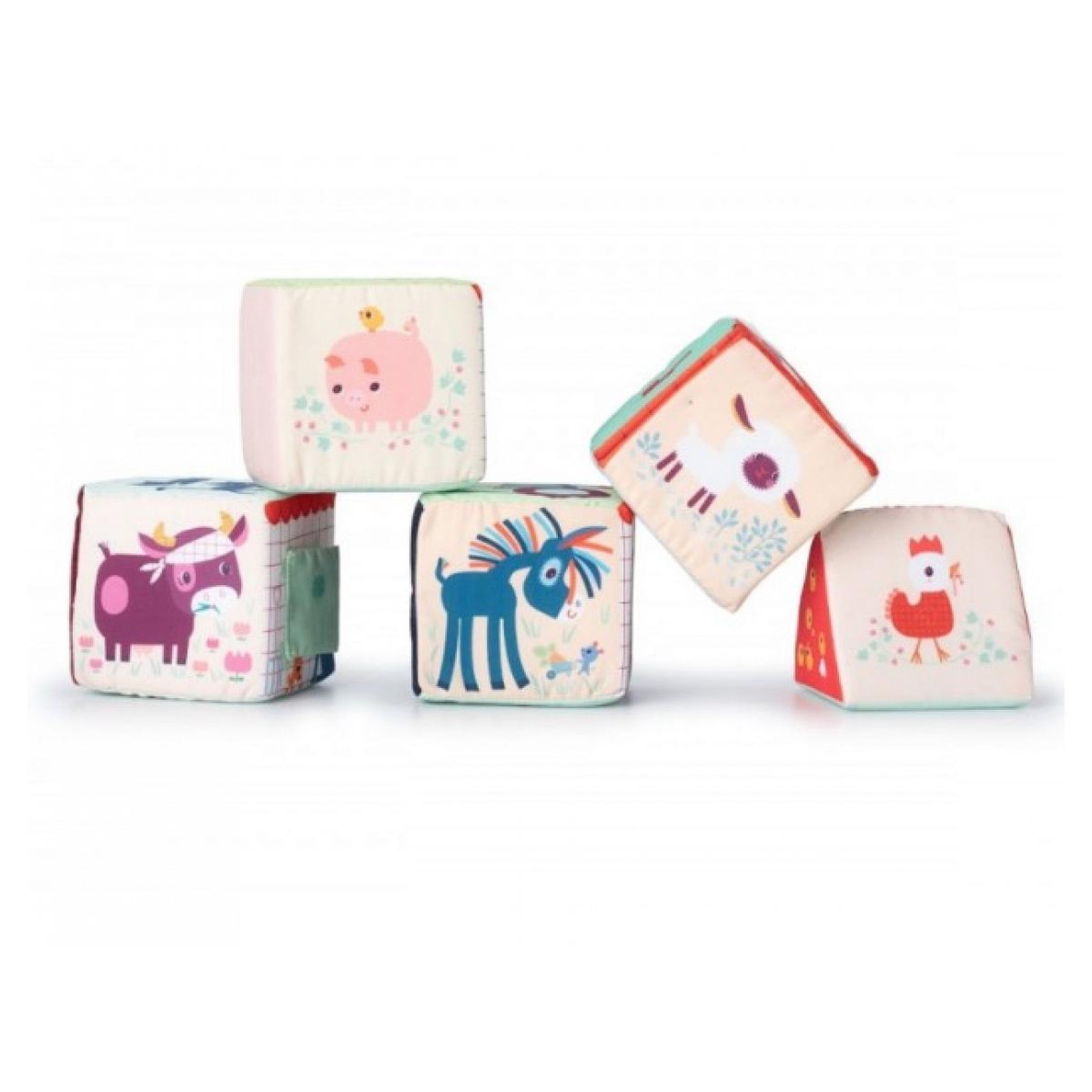Voir la diapositive 3 : LILLIPUTIENS La ferme - Cubes a empiler