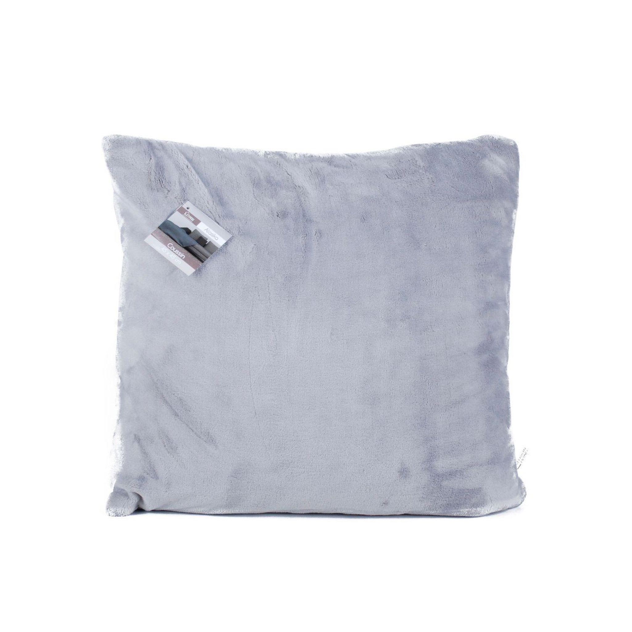 TOILINUX Coussin luxe alaska 45 x 45 cm. Coloris disponibles : Rose
