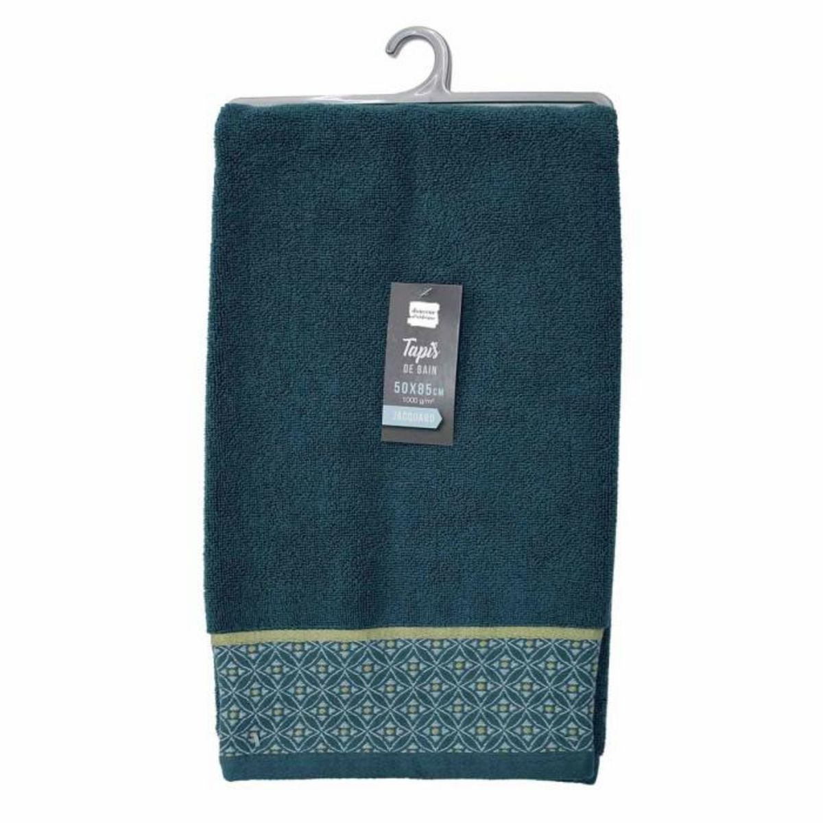 Paris Prix Tapis de Bain Jacquard  Belina  50x85cm Bleu