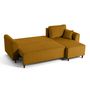 Voir la diapositive 3 : BEST MOBILIER Saphir - canapé d'angle réversible 4 places - convertible avec coffre - en velours côtelé
