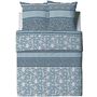 Voir la diapositive 3 : Les Ateliers du Linge Parure de housse de couette 100% coton bio 57fils debby