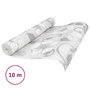 Voir la diapositive 3 : VIDAXL Papier peint 3D motif de fleur gris 10x0,53 m non tisse