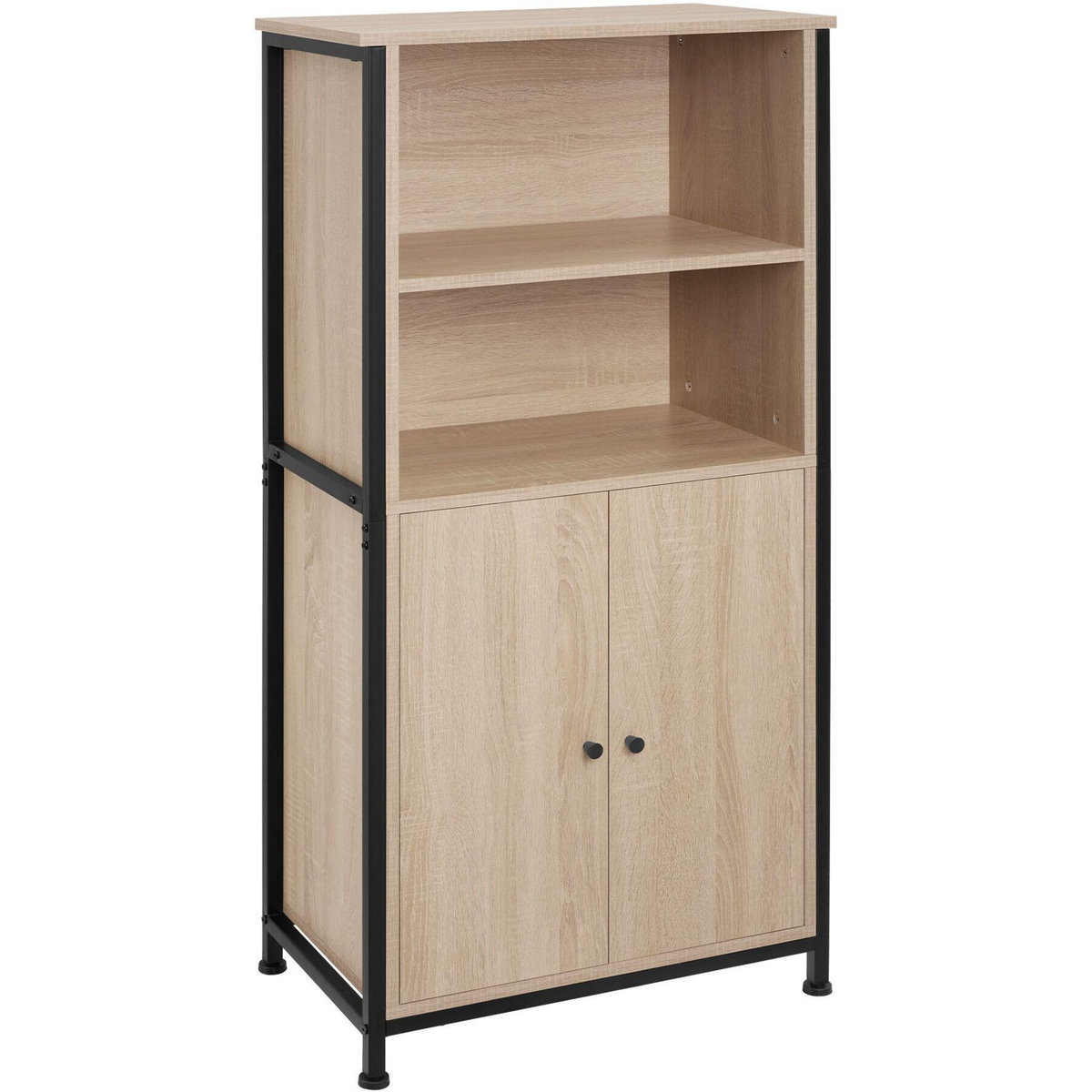 tectake Buffet style industriel Bois clair industriel, Chêne Sonoma