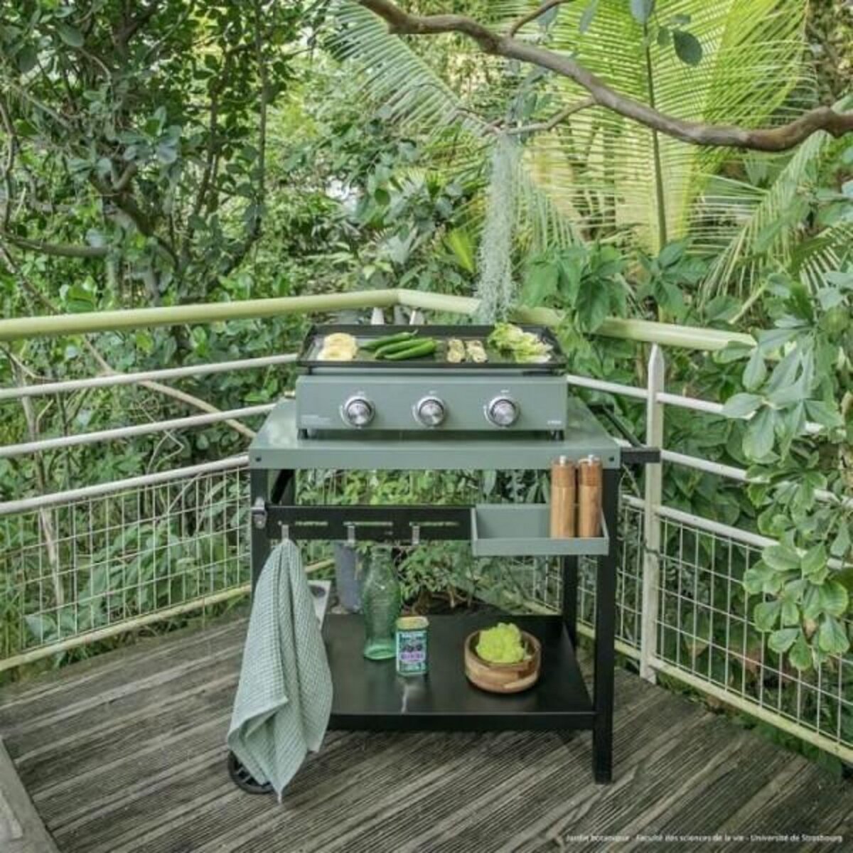 LIVOO Desserte kaki 100.5x63x81cm - GS167V