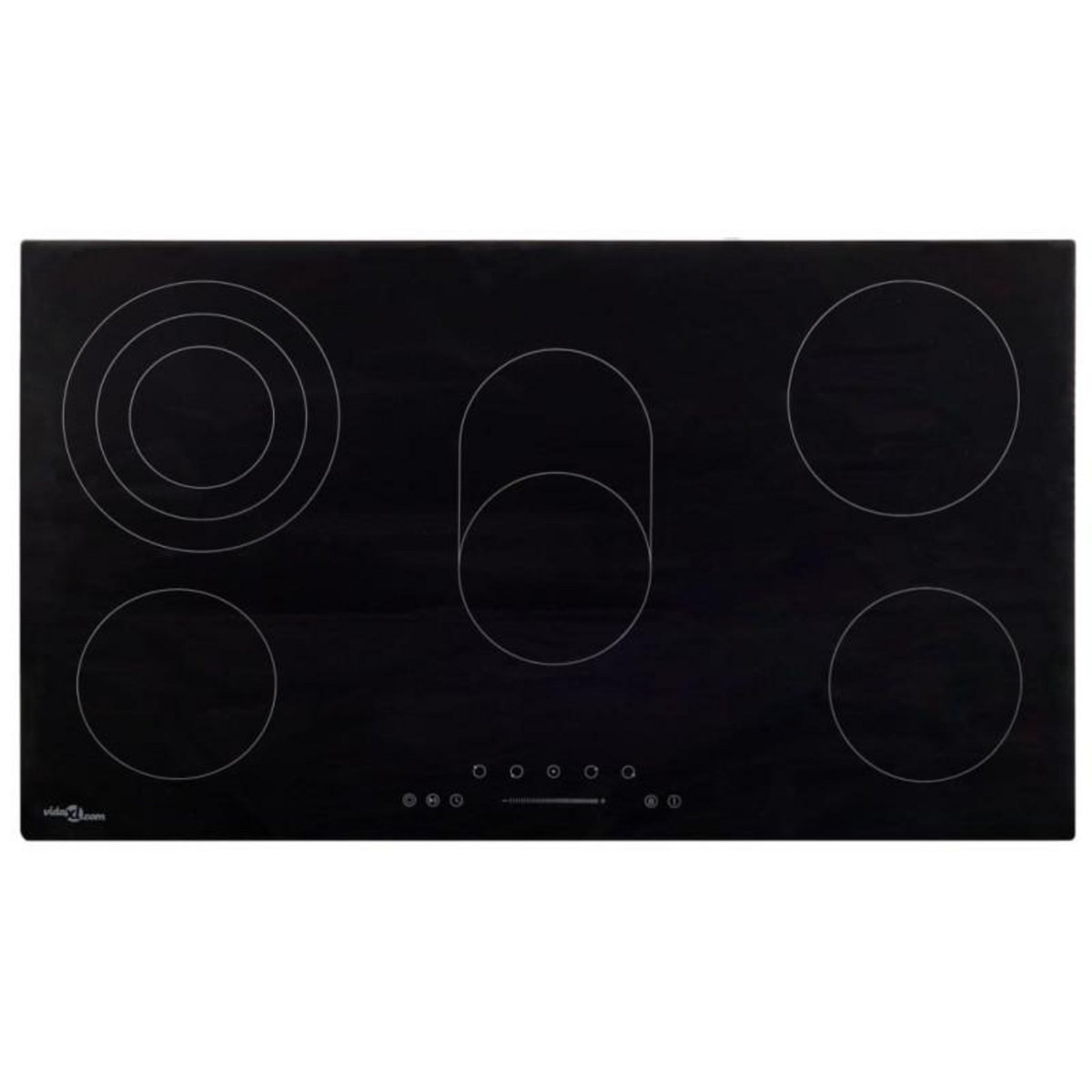 VIDAXL Plaque de cuisson Céramique 5 brûleurs Contrôle tactile 8500 W