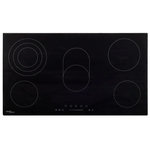 VIDAXL Plaque de cuisson Céramique 5 brûleurs Contrôle tactile 8500 W