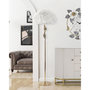Voir la diapositive 6 : Paris Prix Lampadaire Imitation Plume  Slim  165cm Or & Blanc