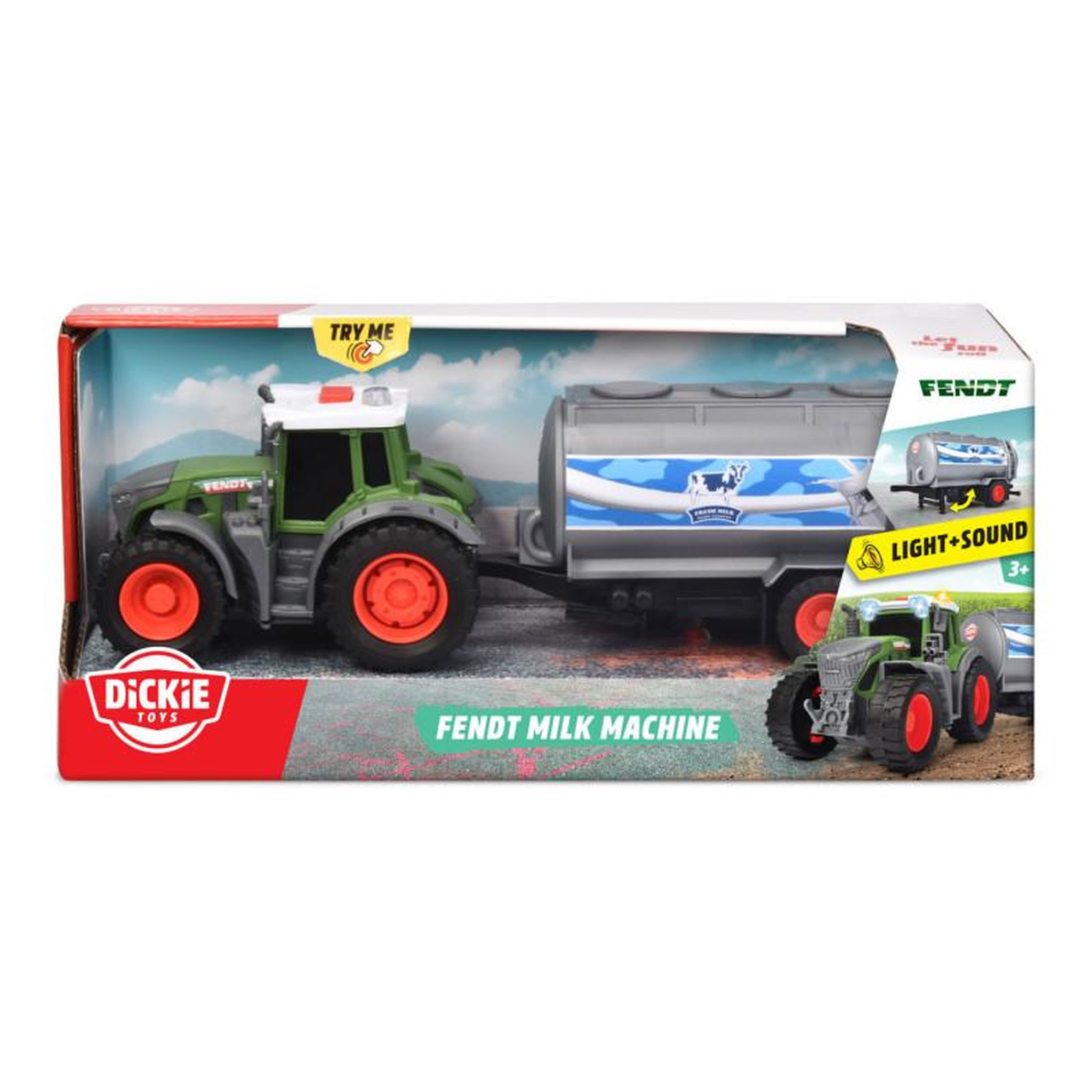 Voir la diapositive 2 : Majorette Majorette Fendt Tractor Milking Machine 203734000
