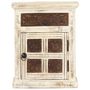 Voir la diapositive 2 : VIDAXL Table de chevet Blanc 40 x 30 x 50 cm Bois de manguier massif