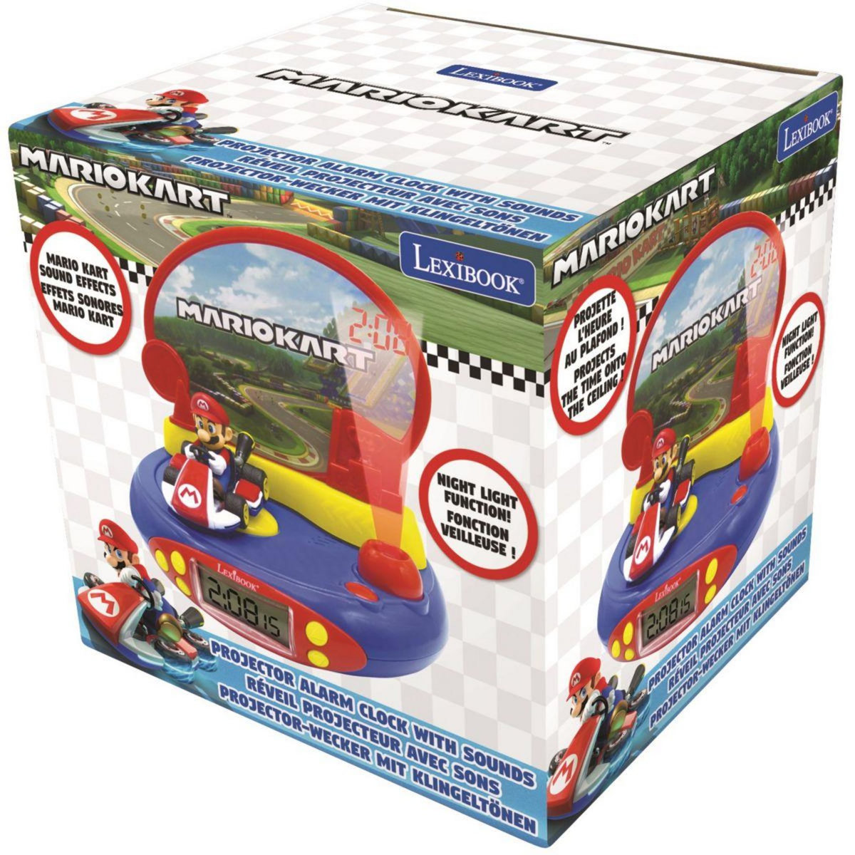 Lexibook Réveil RP500UNI Projecteur Nintendo Mario Kart