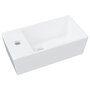 Voir la diapositive 2 : VIDAXL Lavabo blanc 48x25x15 cm ceramique