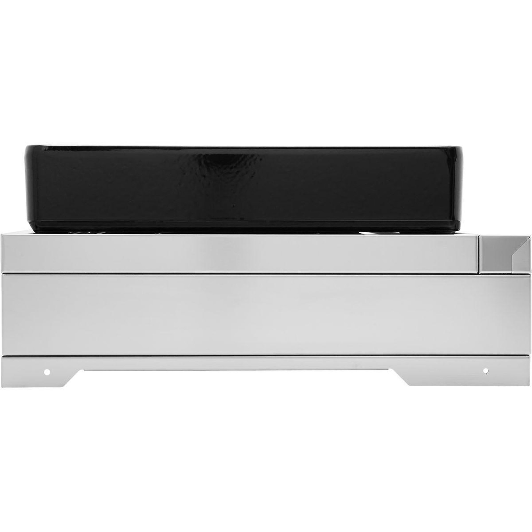 Voir la diapositive 5 : FORGE ADOUR Plancha gaz modern 75 inox 3 brûleurs à poser, 74.4x40.2 cm