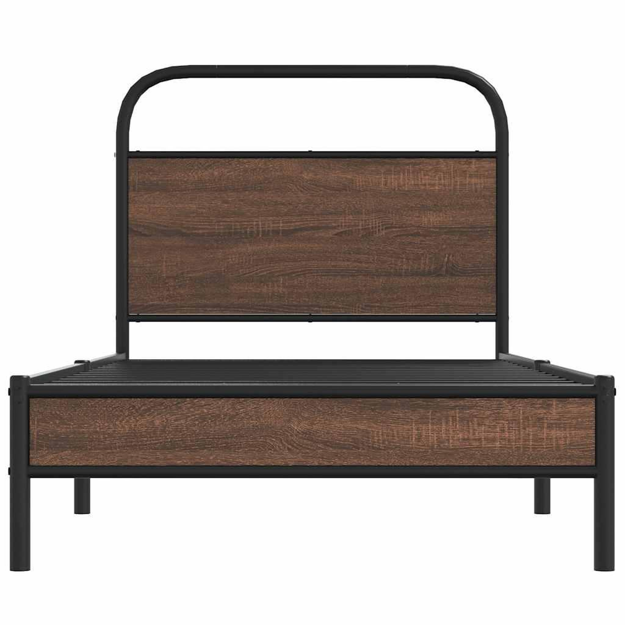 Voir la diapositive 5 : VIDAXL Cadre de lit sans matelas 100x200 cm chene marron