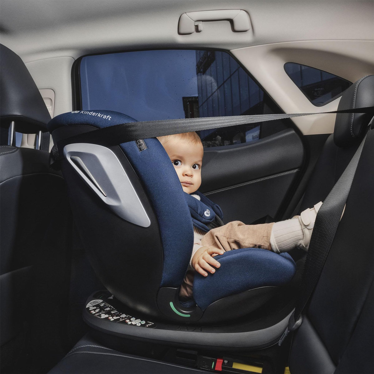 KINDERKRAFT Kinderkraft I-GROW 2 PLUS Siège Auto i-Size 40–150 cm (0–12 ans), Dos à la route jusqu'à 105 cm, 5 inclinaisons, ISOFIX + Top Tether, H-GUARD+ & SPS+, Noir