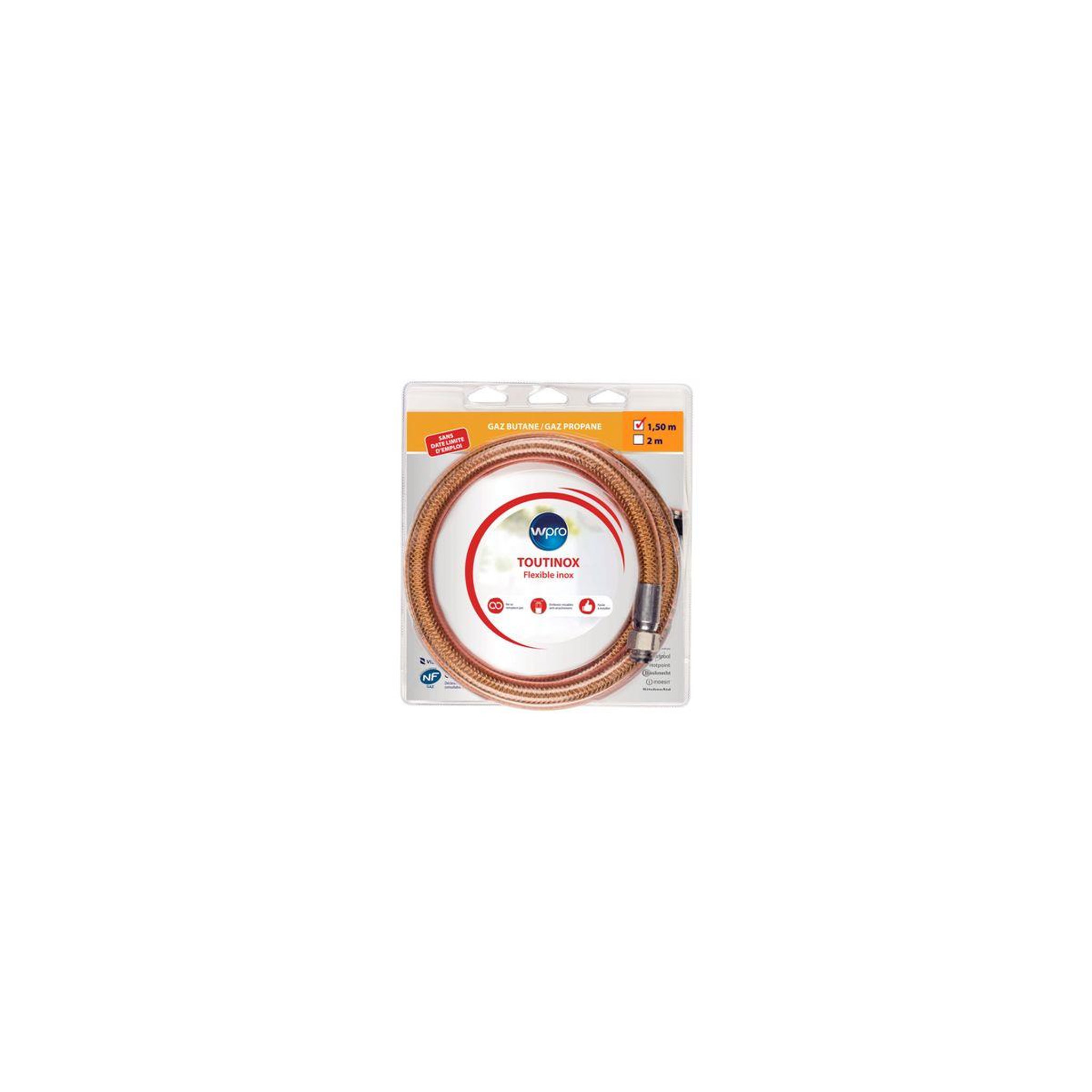 WPRO Tuyaux gaz tbe150 butane/propane 1.5m illimité
