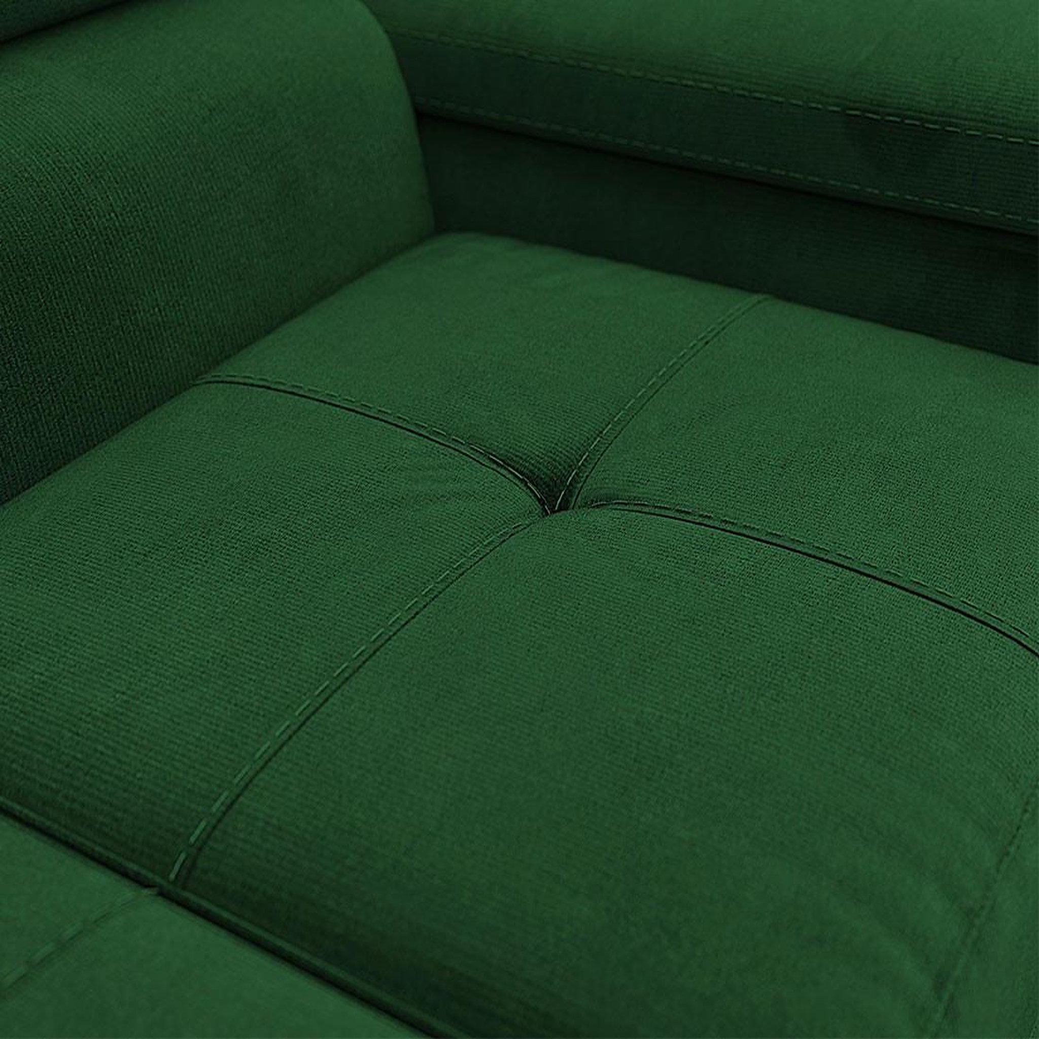 Voir la diapositive 4 : BEST MOBILIER Pablo - canapé droit 2 places avec têtières ajustables - en velours