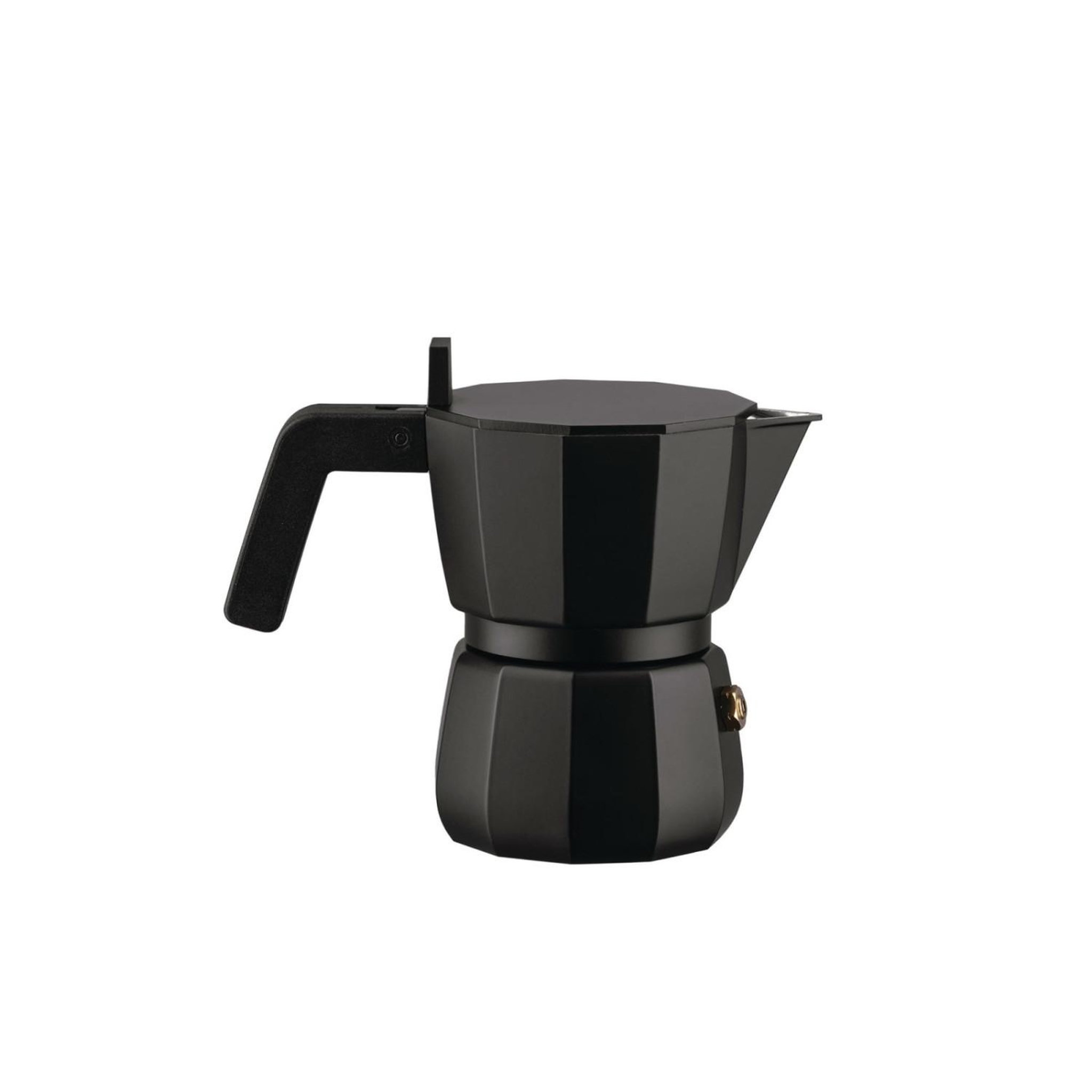 Voir la diapositive 2 : ALESSI Alessi moka dc06/1 b cafetière espresso 1 tasse noire en aluminium design david chipperfield