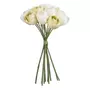 Paris Prix Bouquet de Fleurs Artificielles  Tulipe  28cm Blanc