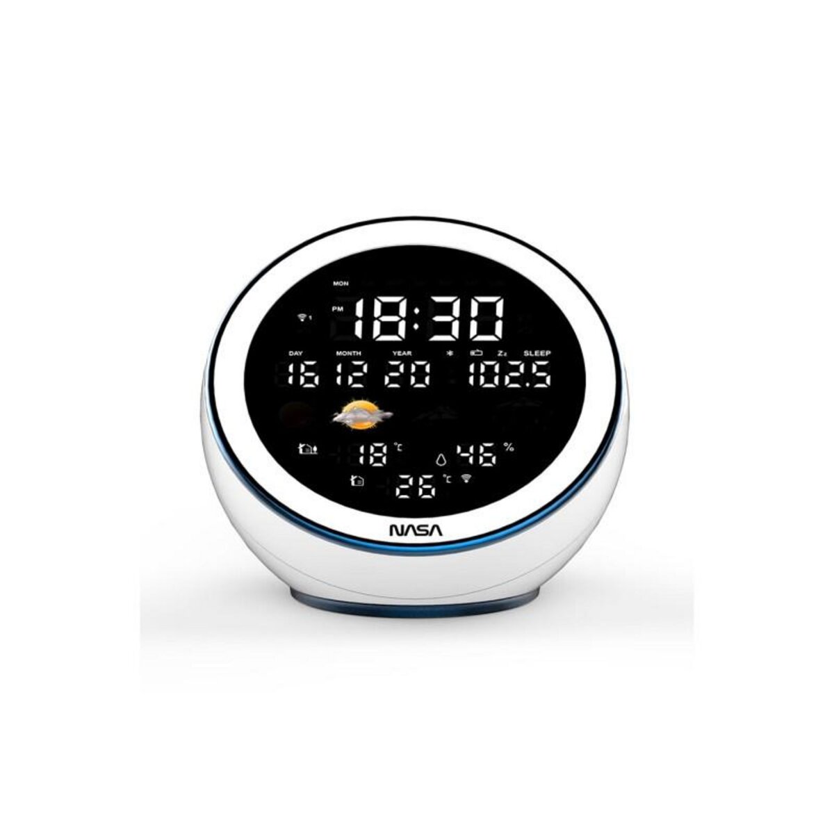 NASA Radio réveil Nasa WSP 1500WH Blanc