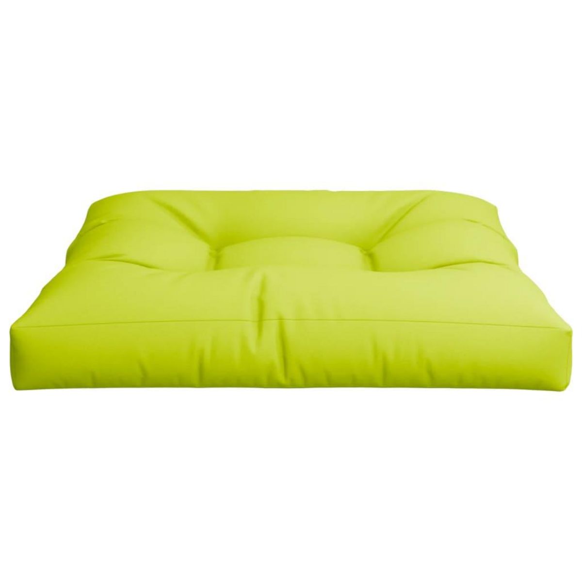 VIDAXL Coussin de palette vert brillant 80x80x12 cm tissu