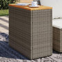 Voir la diapositive 1 : VIDAXL Table d'appoint de jardin dessus en bois gris 58x27,5x55 cm