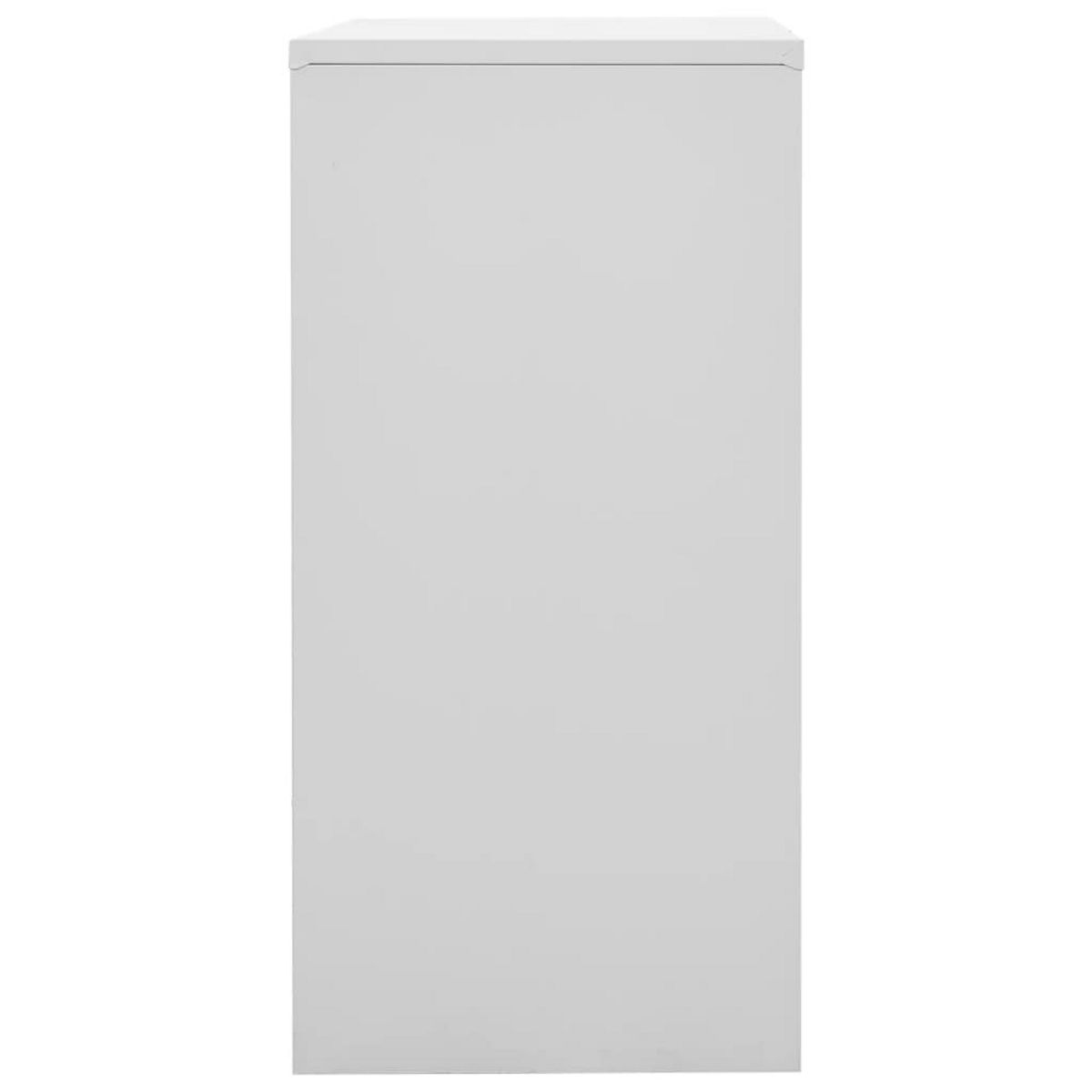 VIDAXL Armoires a casiers 2 pcs Gris clair et rouge 90x45x92,5cm Acier