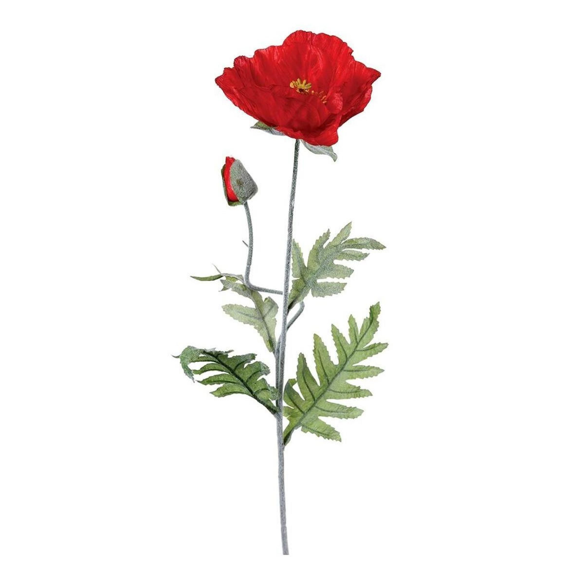 ATMOSPHERA Fleur Artificielle  Coquelicot  70cm Rouge