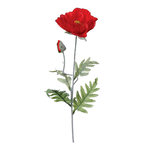 ATMOSPHERA Fleur Artificielle  Coquelicot  70cm Rouge