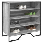 VIDAXL Armoire a chaussures sonoma gris 80x38x78 cm bois d'ingenierie