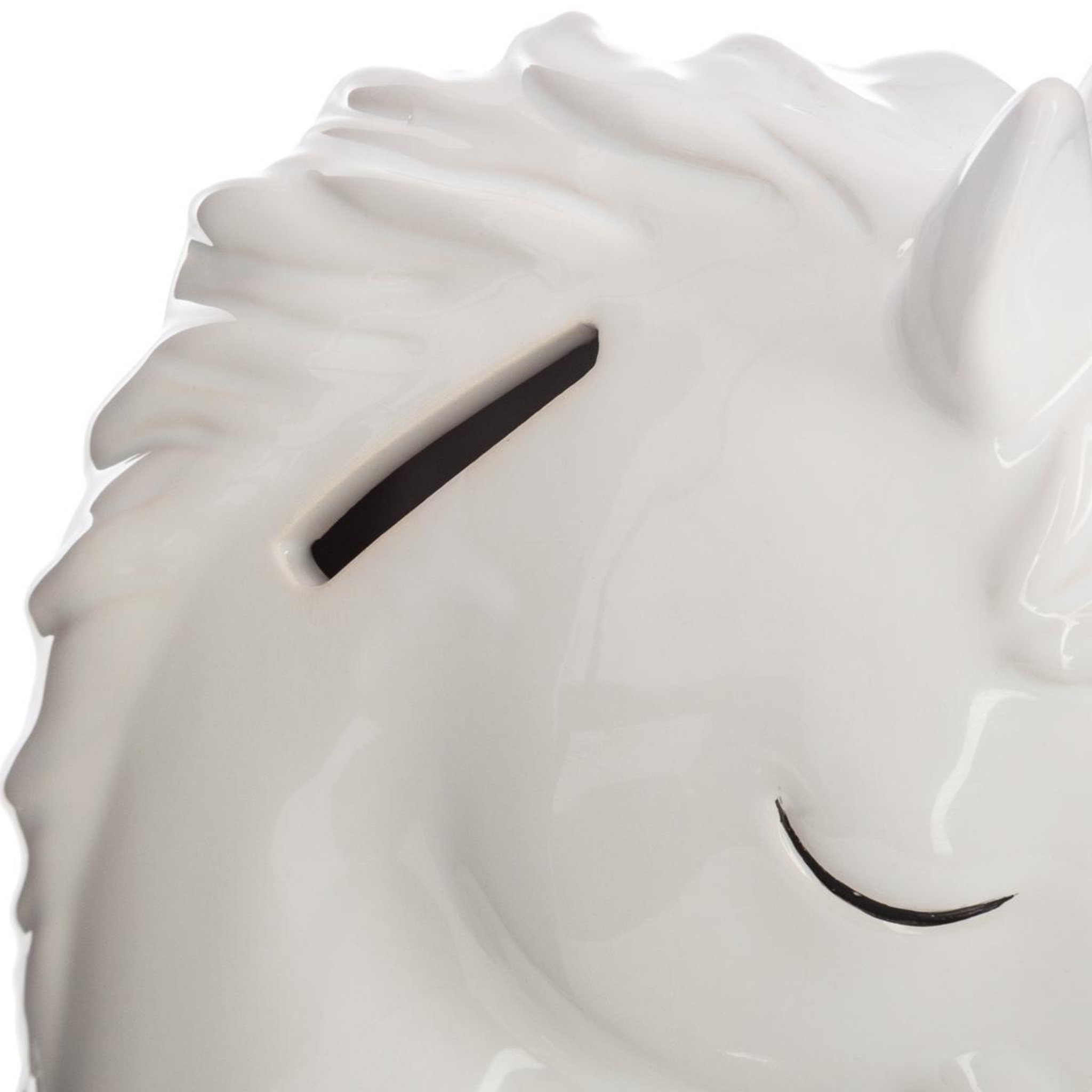 Voir la diapositive 2 : Atmosphera Kids Tirelire Déco  Licorne  17cm Blanc