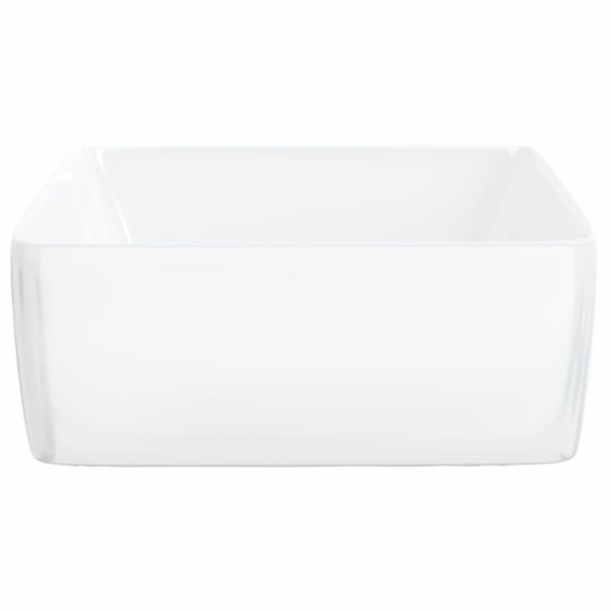 VIDAXL Lavabo blanc 48x37x13 cm ceramique rectangle