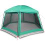 Voir la diapositive 2 : VIDAXL Tente piscine toit amovible parois maille vert d'eau 512x458 cm