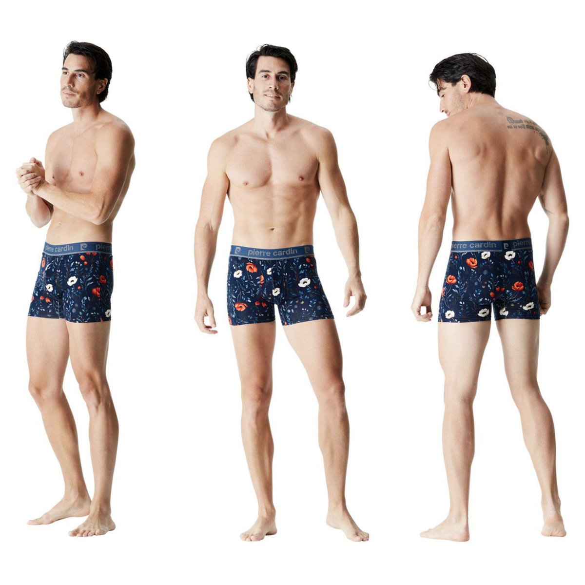 PIERRE CARDIN Lot de 3 boxers homme Flowers