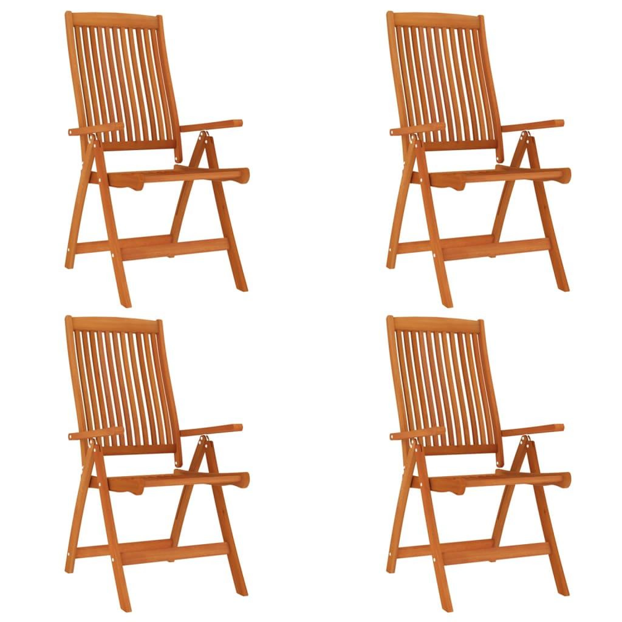 Voir la diapositive 4 : VIDAXL Ensemble a manger de jardin 5 pcs Bois d'eucalyptus massif